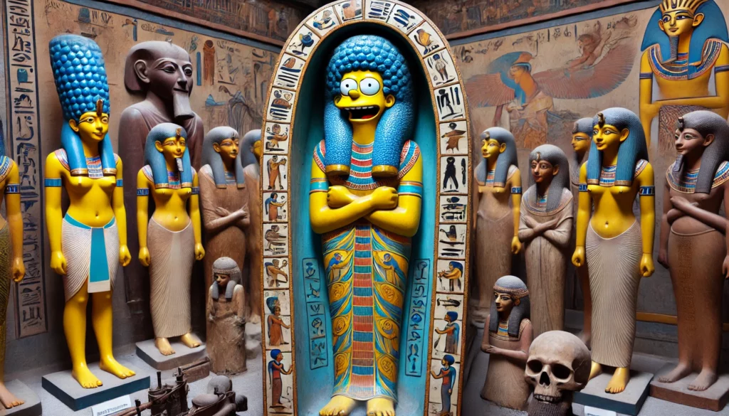 Marge Simpson tra gli antichi egizi: Un’Ospite Inaspettata