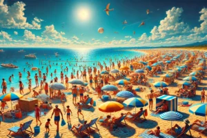 Ferragosto al mare - Illustrazione