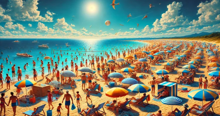 Ferragosto al mare - Illustrazione