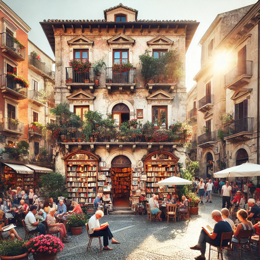 Piazza con libreria