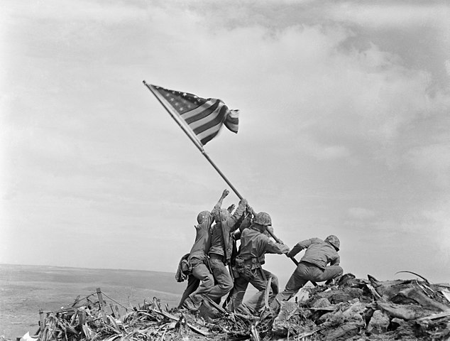 Raising the Flag on Iwo Jima - Joe Rosenthal (1945)